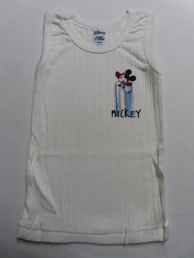 Absorba - Disney - Mickey Mousse - Singlet - Jongens- Wit - 2 jaar 86