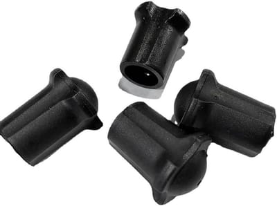 Rubberen Stoeldopjes - Stoelpootbeschermers Vloerbeschermers - Stoelen Beschermen - Anti-slip en Geluiddempend - 4 stuks - Zwart