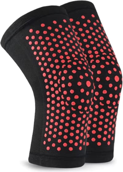 Knie Artritis - Knieband - Compressieband - knie beschermer - Knie pijn - Knie hulp - Knie massage - Knie verwarming - Zwart/rood