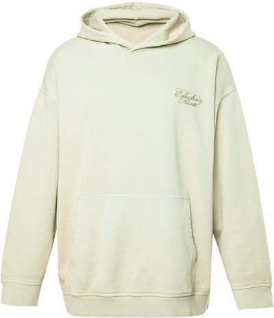 STHUGE - Heren - hoodie oversized print op de achterkant vintage look tot 8XL - Lichte munt - Maat 3XL