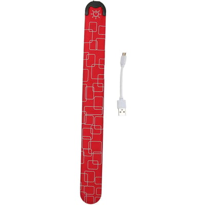 LED Veiligheidsarmbandlampjes USB Opladen 3 Niveaus Verstelbare Armbanden voor Buiten Nacht Hardlopen Rood rood