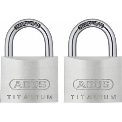 Abus Combinatieslot Kti12/30 - Massief Aluminium Hoge Veiligheid - Behuizing 30mm - Set Van 2 Stuks