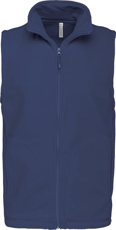Fleecebodywarmer 'Luca' merk Kariban maat S Deep Blue