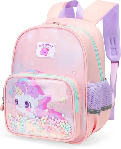 Waterdichte Kinderrugzak voor Peuters en Kleuters (2-6 jaar) - Kleine Schooltas met Verstelbare Bandjes