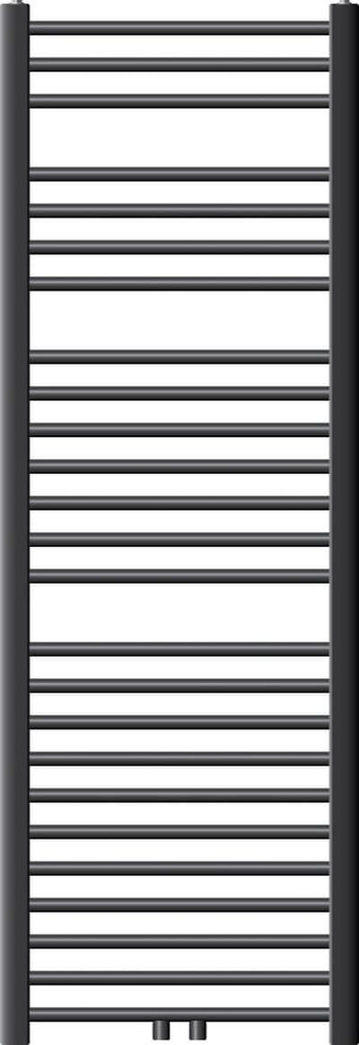 Badkamer radiator middenaansluiting 500x1500 mm antraciet recht incl. montagemateriaal LuxeBath
