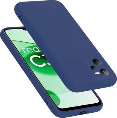 Cadorabo Hoesje geschikt voor Realme C35 / Narzo 50A PRIME in LIQUID BLAUW - Beschermhoes gemaakt van flexibel TPU silicone Case Cover