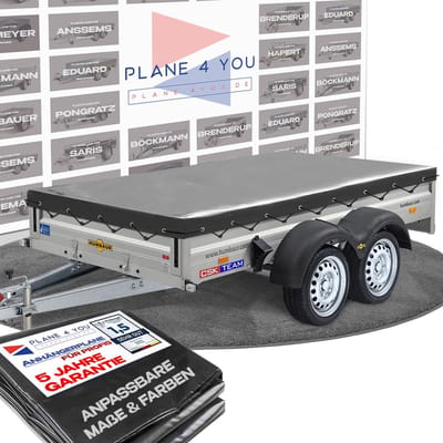 Trailer Afdekzeil - Waterdichte Dekzeil - Transport Bescherming - UV-bescherming Winddicht - 309 x 156 cm - Antraciet