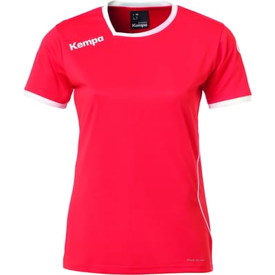 Kempa Curve T-shirt voor heren Sportshirt - Maat XL  - Mannen - rood/wit