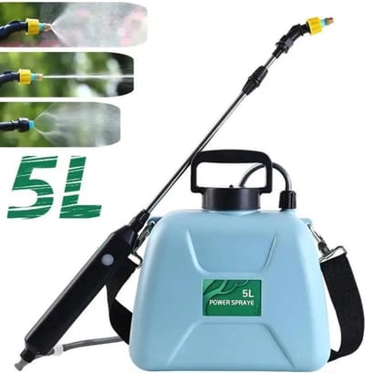 Tuinsproeier - Watersproeier - Irrigatie - Plantenspuit - Elektrisch - Oplaadbaar - 5 Liter - Blauw