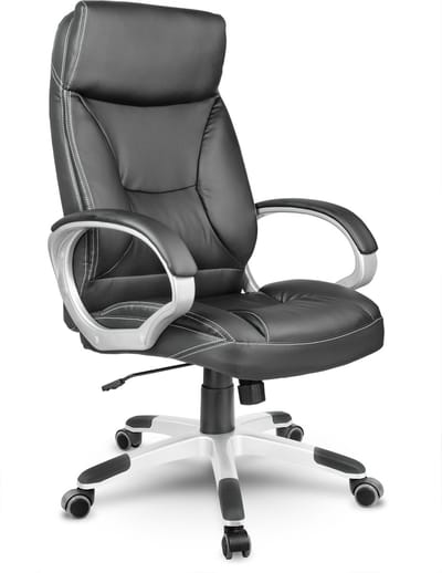 Sofotel EG-223 - Bureaustoel - Ergonomisch - Eco-leder - Zwart & Wit Contrast