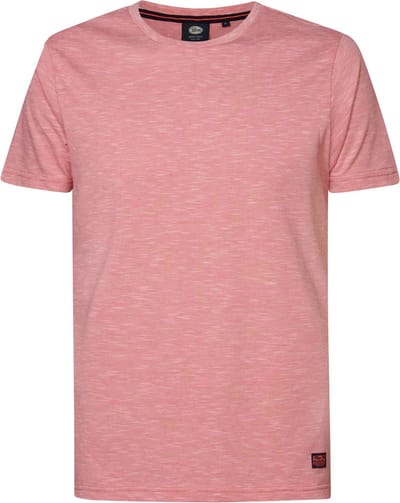 Petrol Industries - Heren Effen T-shirt Palmora - Roze - Maat L