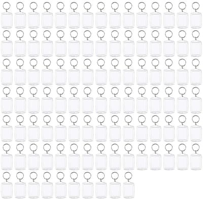 EXCITAT Sleutelhanger - Acryl foto sleutelhanger - Creatieve hanger - 100 stuks