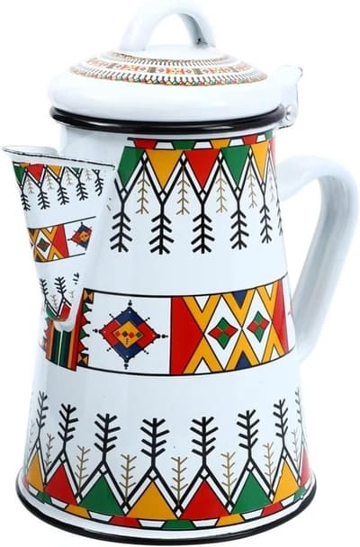 Emaille Waterketel - Koffiepot Fluitketel - Water Koken - Geschikt voor Inductie - 2 Liter Capaciteit - Zwart