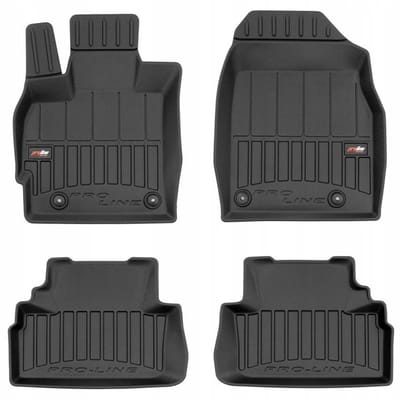 Frogum No.77 Automat / Vloermat - 3D Pasvorm - Geschikt voor Mazda CX-7 2006-2012 (Alleen FWD / Voorwielaandrijving) - TPE Rubber - 4-delig - Hoge Rand 6cm - Zwart