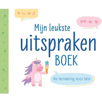 Mijn leukste uitspraken boek groen