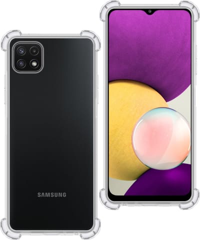 Hoesje Geschikt voor Samsung Galaxy M22 - Sterk & Shockproof - Siliconen Case - Back Cover - Telefoon Hoes Shock Proof - Transparant