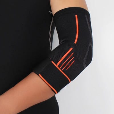 1 Stuk Fitness Bandage Elleboogbeschermers Brace Compressie Ondersteunende Mouw voor Tendinitis Tenniselleboog Verminderen Gewrichtspijn Ondersteuning Bescherming Praktisch Gebruik S
