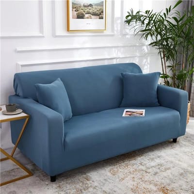 Stretch Effen Bankhoes Elastische Bankhoezen voor Woonkamer Funda Bank Verstelbare L-vorm Bankhoes Huis 1/2/3/4-zits 1-seater 90-140CM