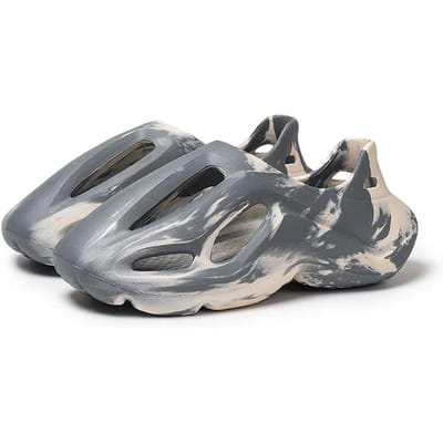 Unisex strandsandalen EVA dames heren holle tuinschoenen Tie-geverfde designer gatslippers Sneakers waterschoenen Slip-on schuimloper 38-39 gray