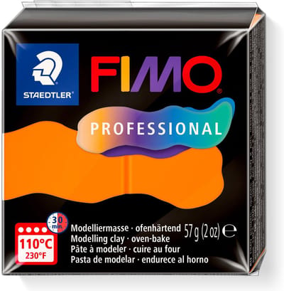 FIMO professional - ovenhardende boetseerklei - blok 57 gr - oranje