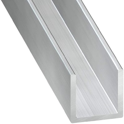 Geanodiseerde Aluminium U-Profiel Plaat 10x13x10 mm met 1.5 mm Dikte - 1 Meter Lengte