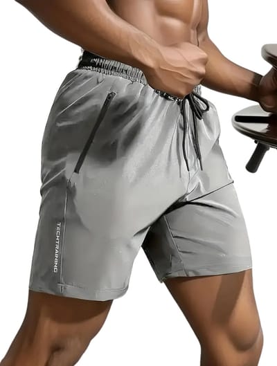 Bovista Tennisbroek Heren - Tennisshort - Tenniskleding - Padelbroek - Padel - Gym - Short - Grijs - Maat S