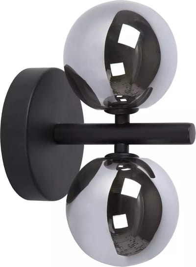 TooLight Wandlamp - Glas en metaal - Zwart/grijs - Modern design - G9 fitting