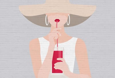 Fotobehang Audrey1 DD120173 A.S. Création ARTist Beige Creme Grijs Vlies 270 x 400 cm (4 delen) 3D Fotobehang op maat