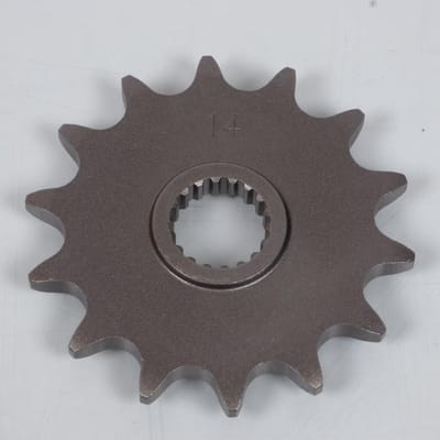 Universeel uitgaand tandwiel voor Suzuki 125 RM motorfiets, bouwjaar 1983 t/m 2001, 14 tanden, steek 520, nieuw