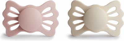 Frigg Fopspeen Lucky Cream/Blush T2 6-18mnd (2 stuks)