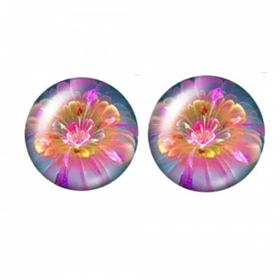 Clip Oorbellen-Malva- roze -2 cm- geen gaatje- Charme Bijoux