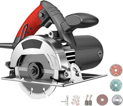 Elektrische Cirkelzaag - Multifunctionele Zaagmachine - Precisie Zagen - Instelbare Hoek Diepte - 0-30mm Diepte - Zwart