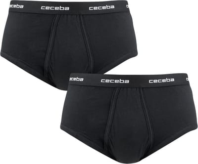 CECEBA New Classics Herenslip met gulp - 2-pack - Zwart