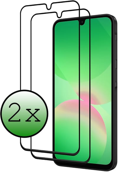 Screenprotector - 2 Stuks Geschikt voor Samsung Galaxy A26 - Full Cover - Beschermglas - Gehard Glas - Tempered Glass - Screen Protector