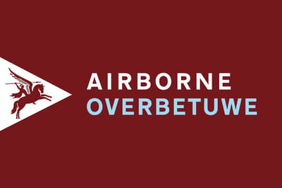 Airborne Overbetuwe Vlag 200 x 300 cm | Officiële Airborne Uitvoering | 130 Grams Polyester