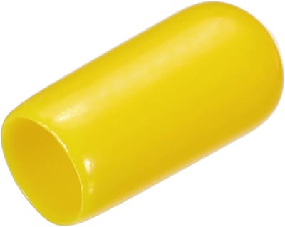 Rubberen Eindkappen - Beschermdoppen - Vloeren Beschermen - Zacht Elastisch Materiaal - 6 mm Binnendiameter - Geel