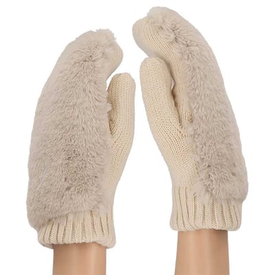Morethansocks - Dames Teddy wanten - One size - Wanten dames - Dames wanten - Handschoenen dames
