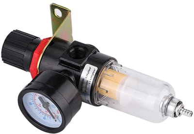Dailygoods- Vochtval met Meetinstrument - Luchtfilterregelaar - Luchtcompressor - Condensaat Scheider - Effectieve Filtering - Voor Pneumatisch Gereedschap - Luchtfilter