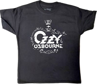 Ozzy Osbourne - Logo Kinder T-shirt - Kids tm 10 jaar - Zwart