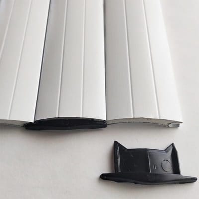 Afdekkappen Rolluiklamellen - Lamellenstoppers PVC - Rolluiken Repareren - Antislip Ontwerp - 45 mm - Zwart