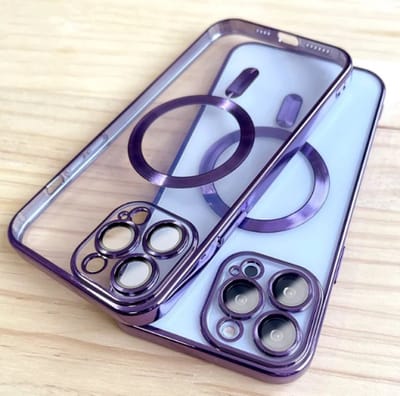 IPhone 15 pro Max hoesje Paars + Screenprotector + Cleaning Set voor Apple iPhone 15 pro Max Siliconen Hoesje met lens beschermingen