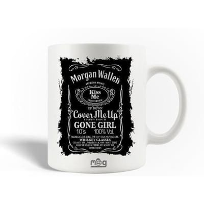 Keramische Mok - MANIACASE - Morgan Wallen - 30cl - Vaatwasserbestendig - Wit