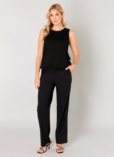 BASE LEVEL Yasmin Top - Black - maat 36