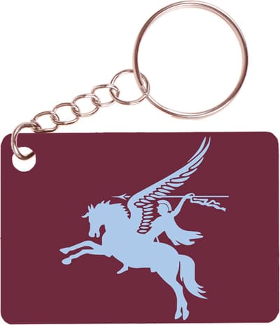 Sleutelhanger 6x4cm - Logo Pegasus Airborne 1st British - Opertie Market Garden