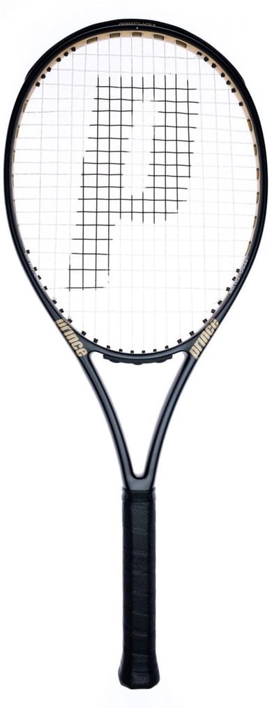Prince Approach 105 - tennisracket - zwart goud - grip 1