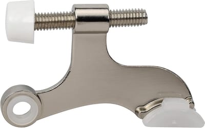 Deurstopper Set - Hinge Stop - Muren Beschermen - Heavy Duty - 5 Stuks - Geborsteld Nikkel