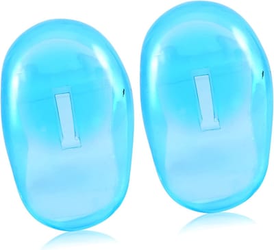 1 Paar Waterdichte Plastic Oordoppen - Kappers Oordoppen - Salon Haarkleur Oordoppen - Voor Haarkleur en Thuisgebruik - Blauw