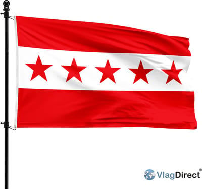 Gemeente Les Bons Villers vlag - 90 x 150 cm.