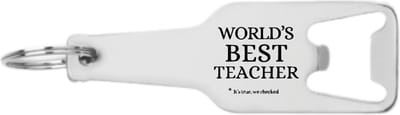 Akyol - werelds beste leraar flesopener - Leraar - docenten leerkrachten leraren - cadeau - 105 x 25mm