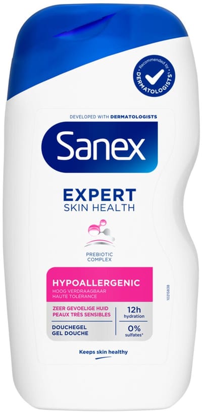 Sanex Douchegel Expert Skin Health Hypoallergeen - 6 x 400 ml - Voordeelverpakking